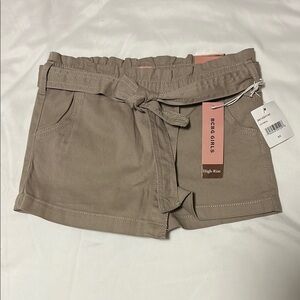 NWT BCBG girls High Rise oatmeal Skort with Elastic Waistband